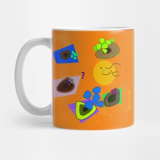 Orange Abstraction Mug